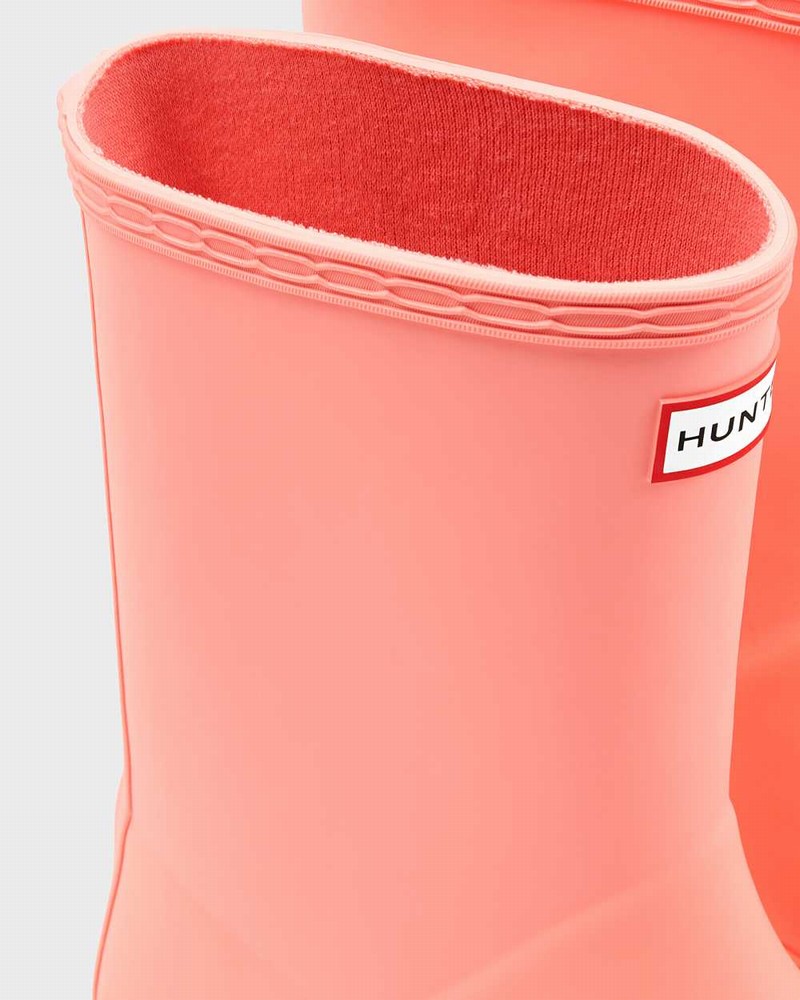 Hunter Original First Classic Kids' Rain Boots Pink | 289085527