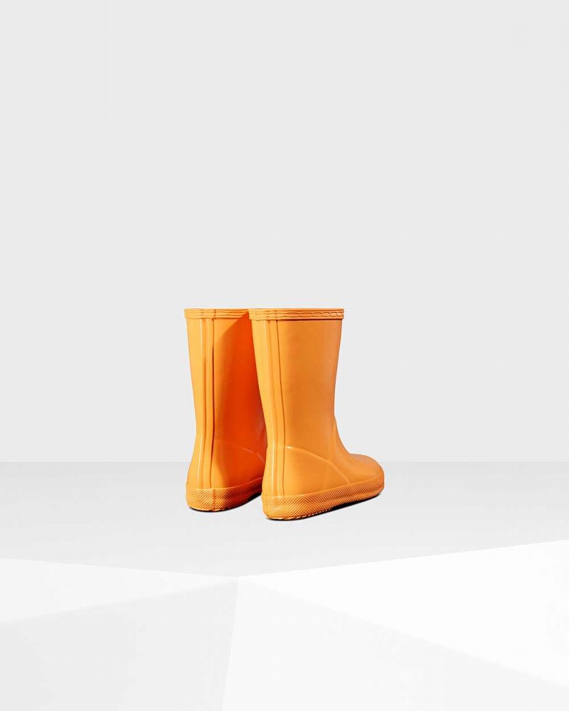Hunter Original First Classic Kids' Rain Boots Orange | 82430038