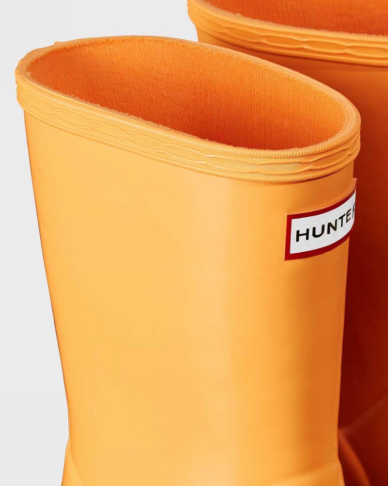 Hunter Original First Classic Kids' Rain Boots Orange | 82430038