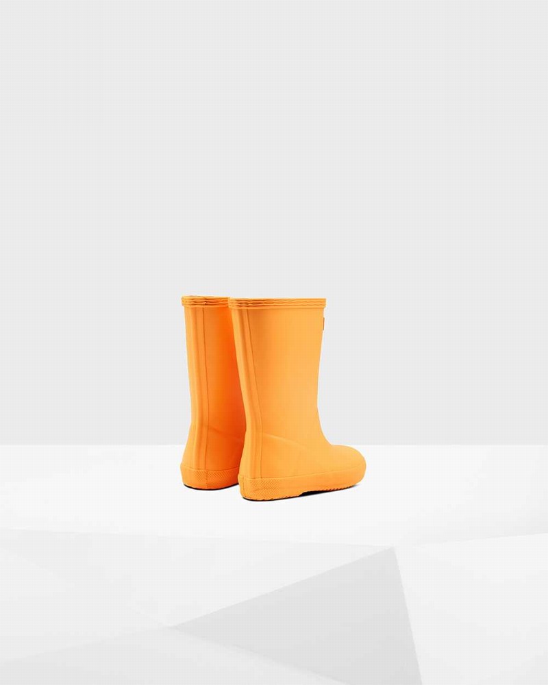 Hunter Original First Classic Kids' Rain Boots Orange | 303026351