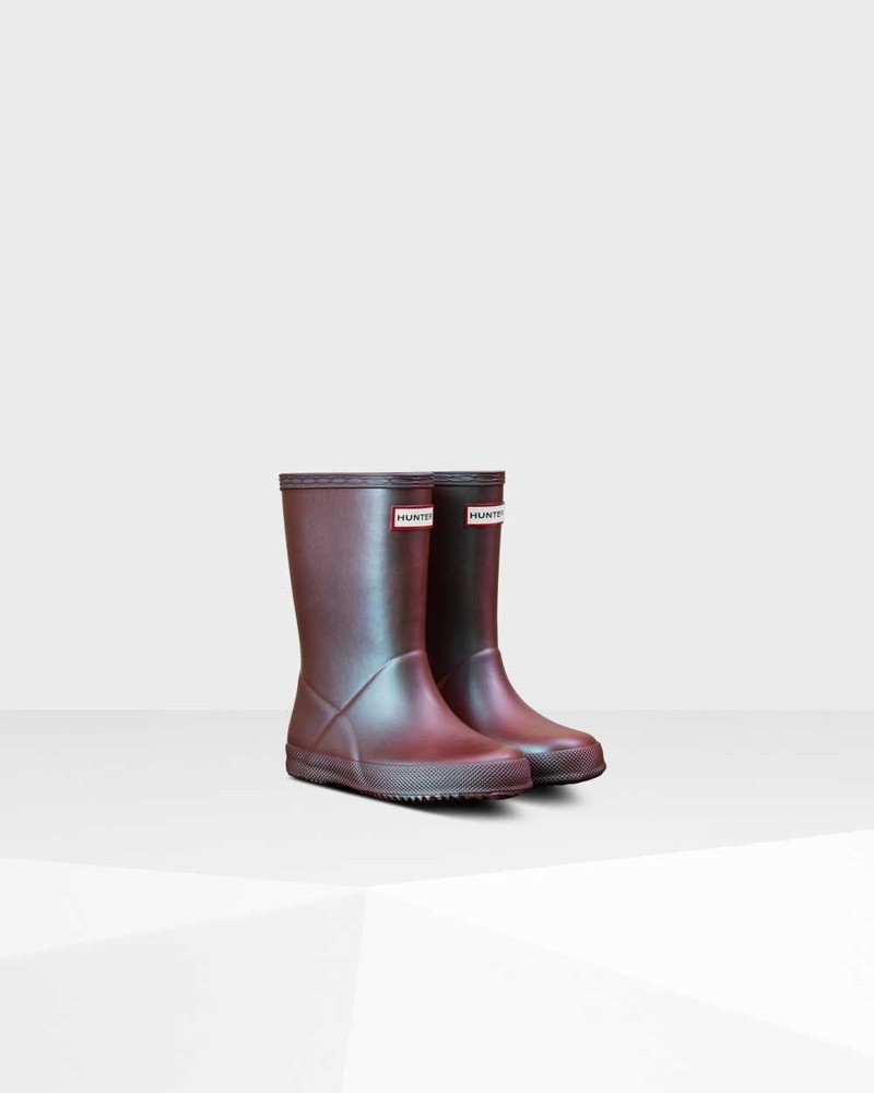 Hunter Original First Classic Nebula Kids' Rain Boots Blue | 711128888