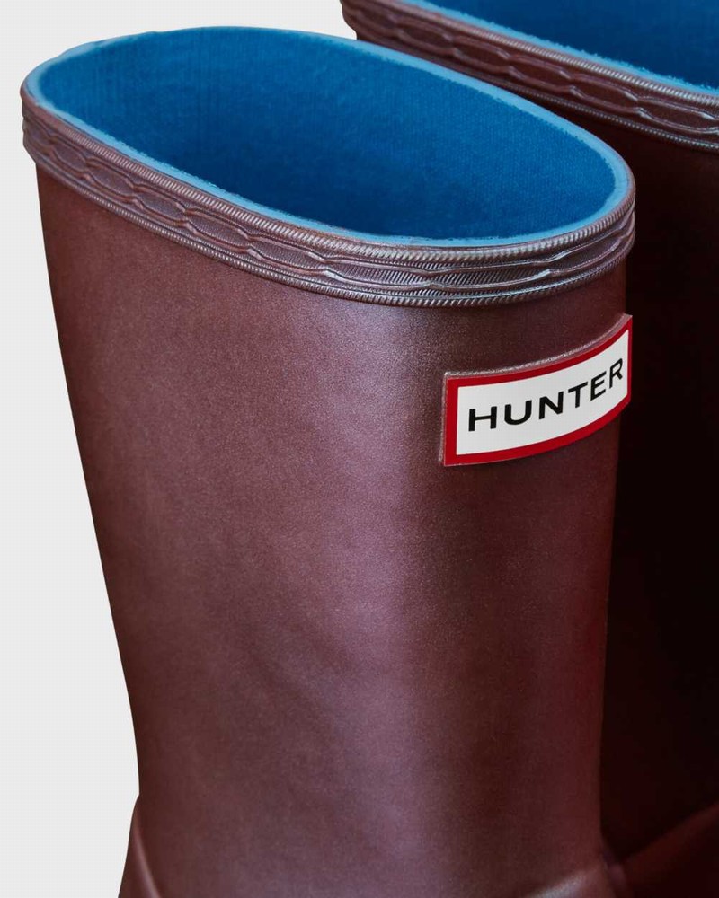 Hunter Original First Classic Nebula Kids' Rain Boots Blue | 711128888