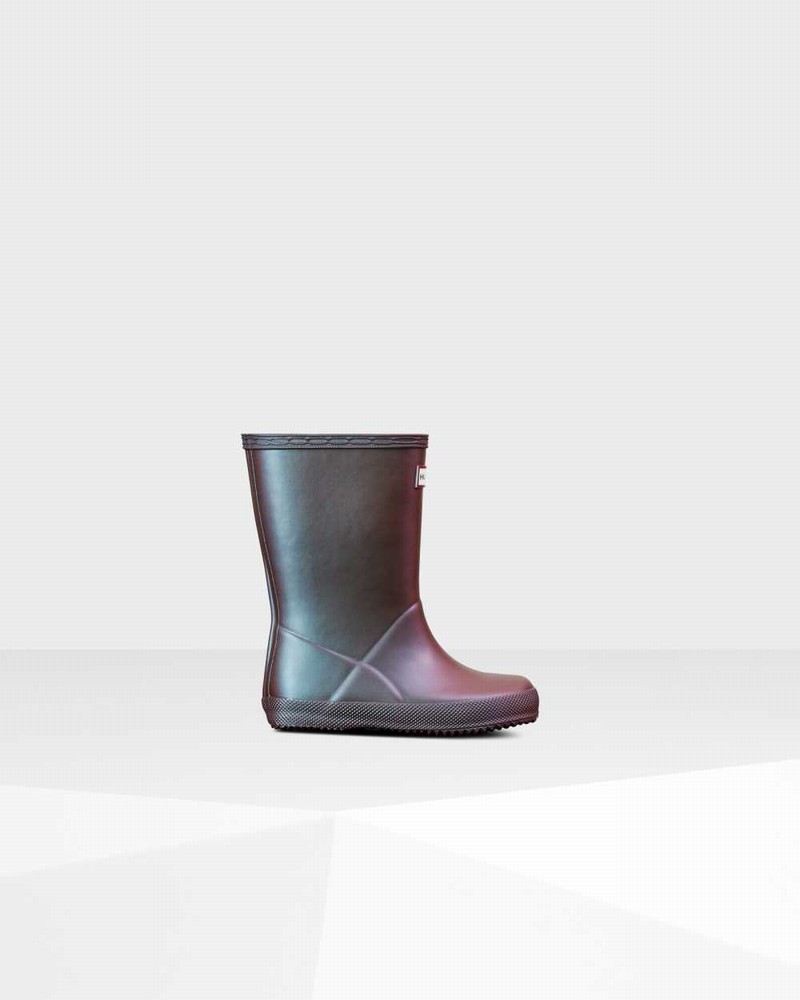 Hunter Original First Classic Nebula Kids\' Rain Boots Blue | 711128888
