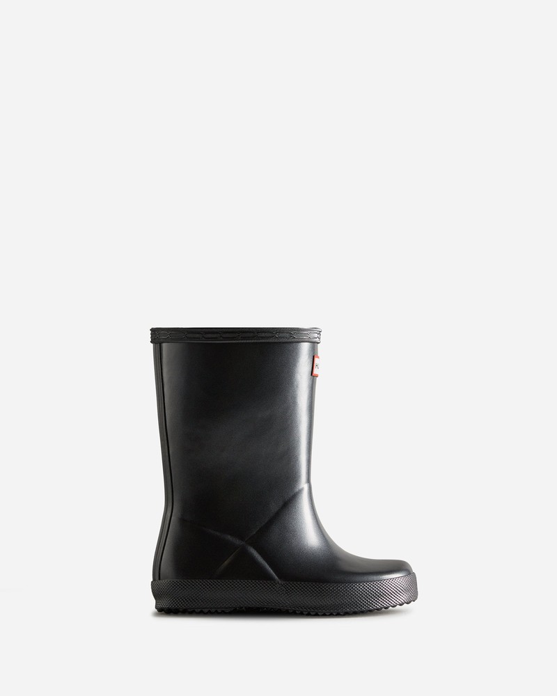 Hunter Original First Classic Nebula Kids' Boots Black | 736098893