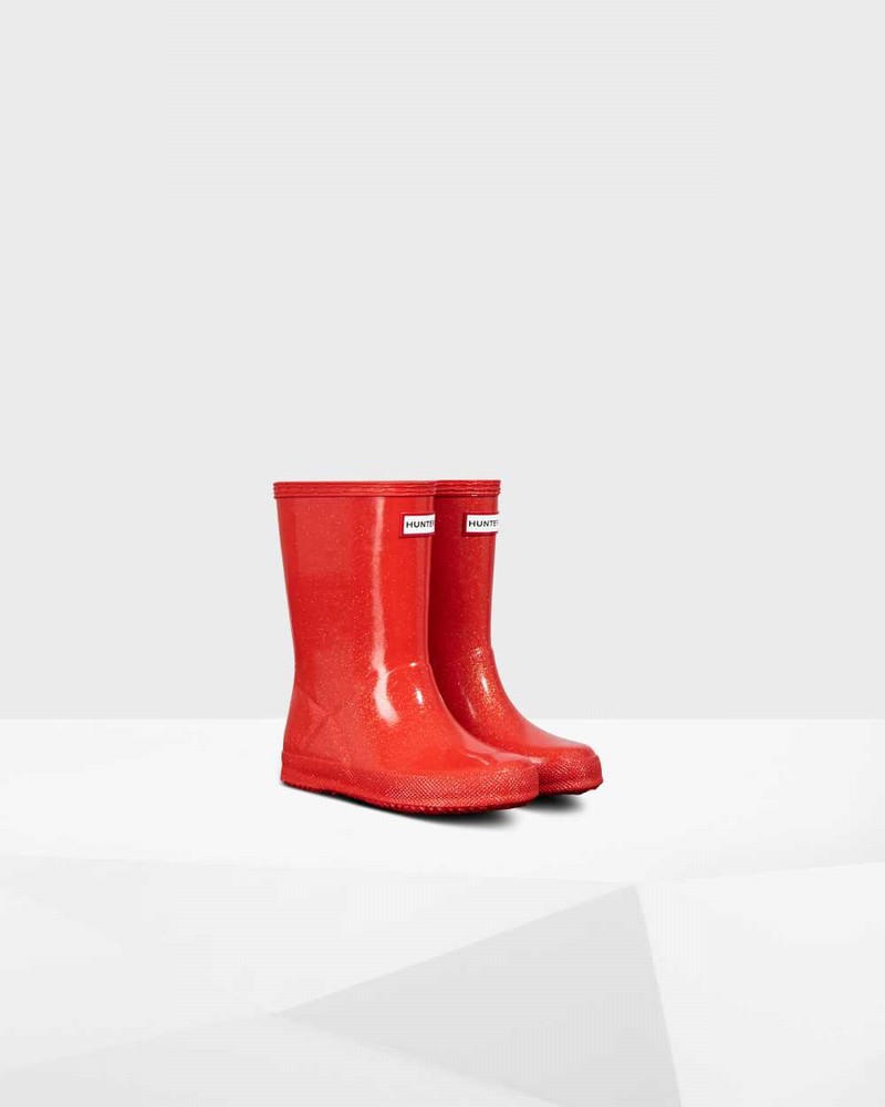 Hunter Original First Classic Starcloud Kids' Rain Boots Red | 649055601