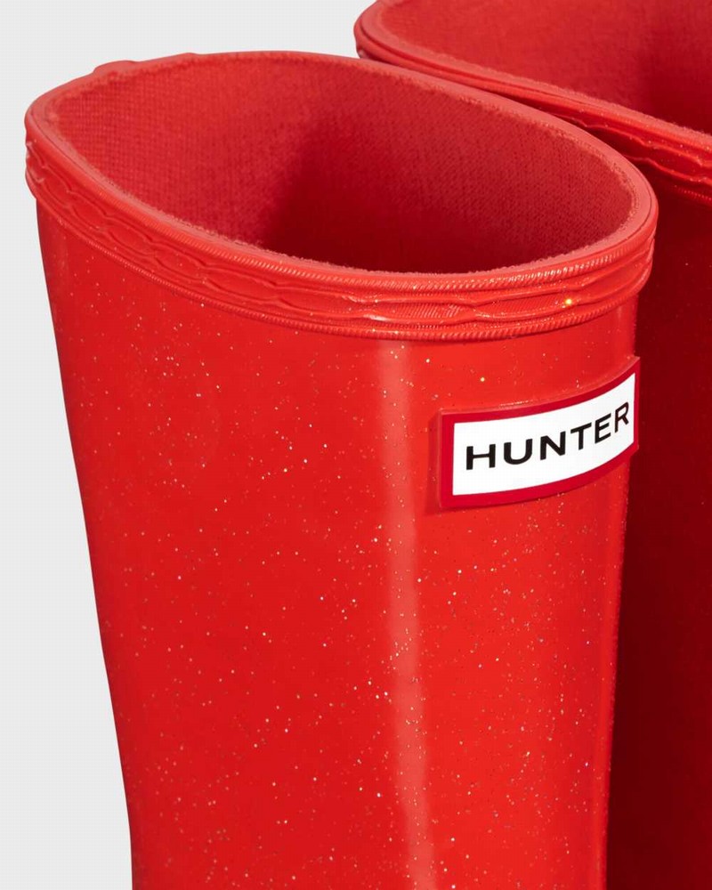 Hunter Original First Classic Starcloud Kids' Rain Boots Red | 649055601