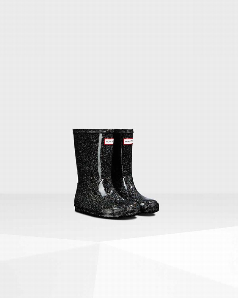 Hunter Original First Classic Starcloud Kids' Rain Boots Black | 720436527