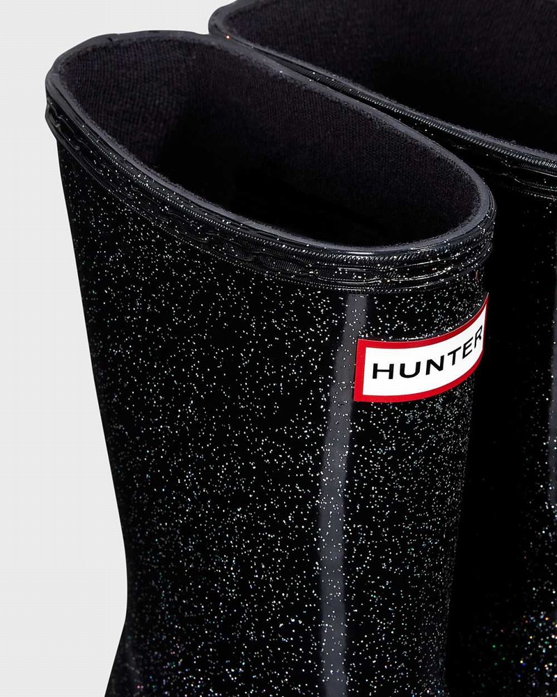 Hunter Original First Classic Starcloud Kids' Rain Boots Black | 720436527