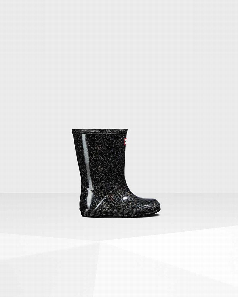 Hunter Original First Classic Starcloud Kids\' Rain Boots Black | 720436527