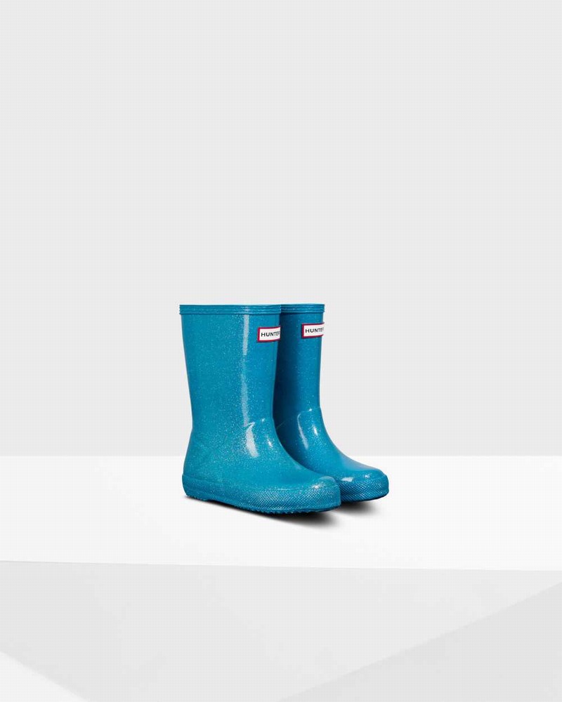 Hunter Original First Classic Starcloud Kids' Rain Boots Blue | 502988895