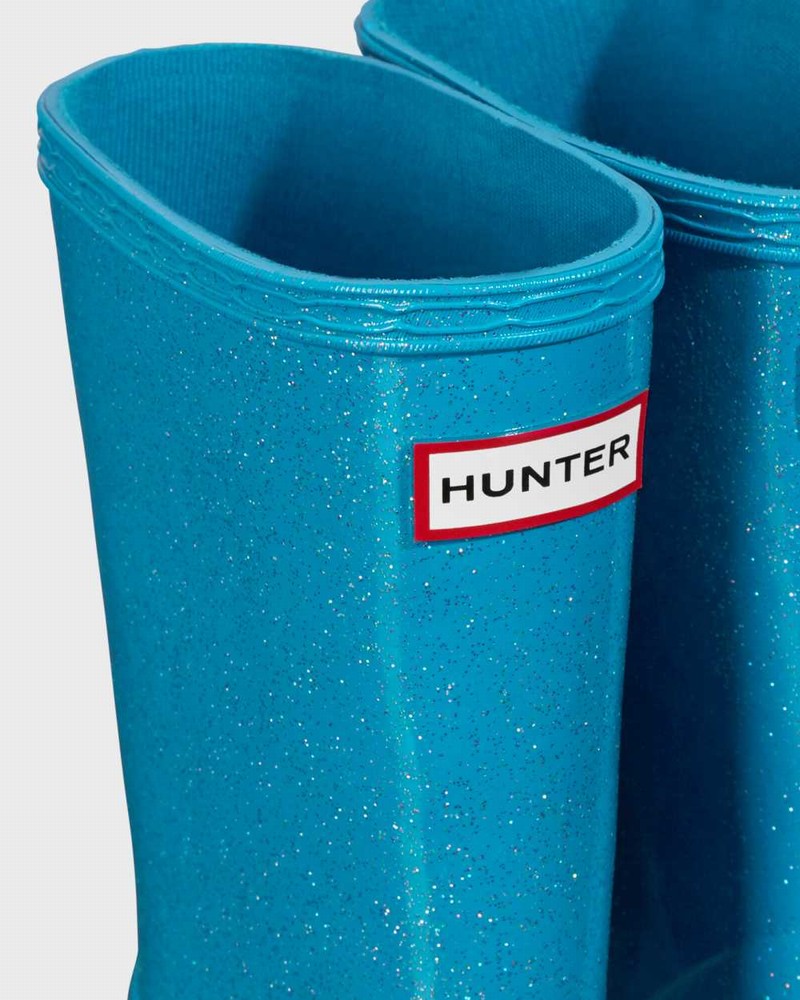 Hunter Original First Classic Starcloud Kids' Rain Boots Blue | 502988895