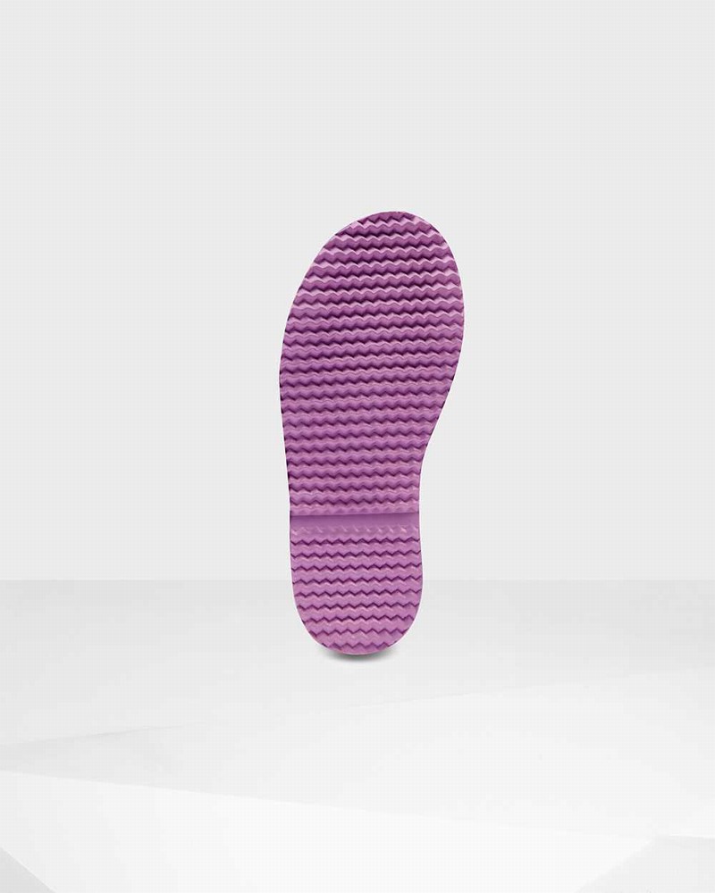 Hunter Original First Sea Dragon Texture Kids' Rain Boots Purple | 111655974