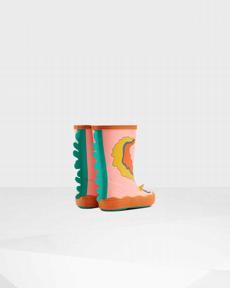 Hunter Original First Sea Monster Character Kids' Rain Boots Pink | 98518084