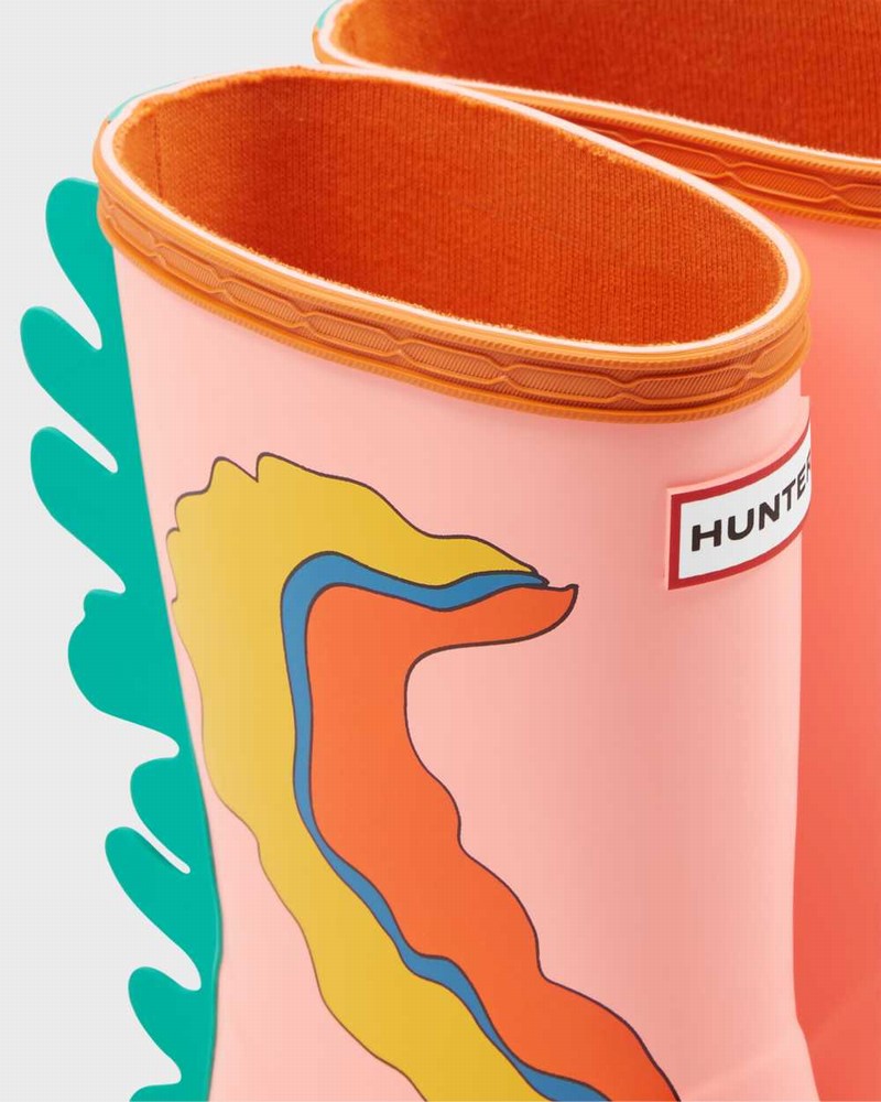 Hunter Original First Sea Monster Character Kids' Rain Boots Pink | 98518084