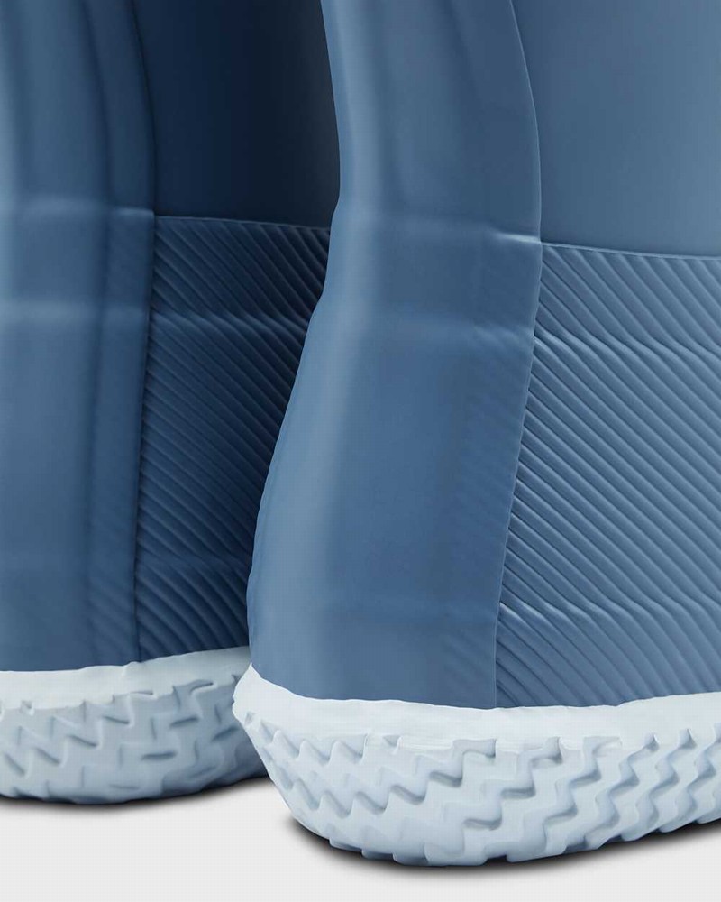 Hunter Original Flat Heel Calendar Sole Tall Women Rain Boots Blue | 568240690