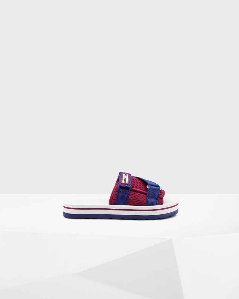 Hunter Original Flatform Beach Women Slides Red | 467734310
