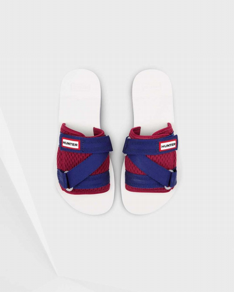 Hunter Original Flatform Beach Women Slides Red | 467734310