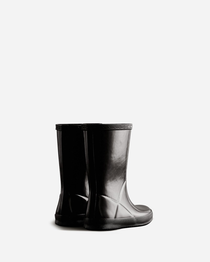 Hunter Original Gloss Kids' Wellington Boots Black | 969491060