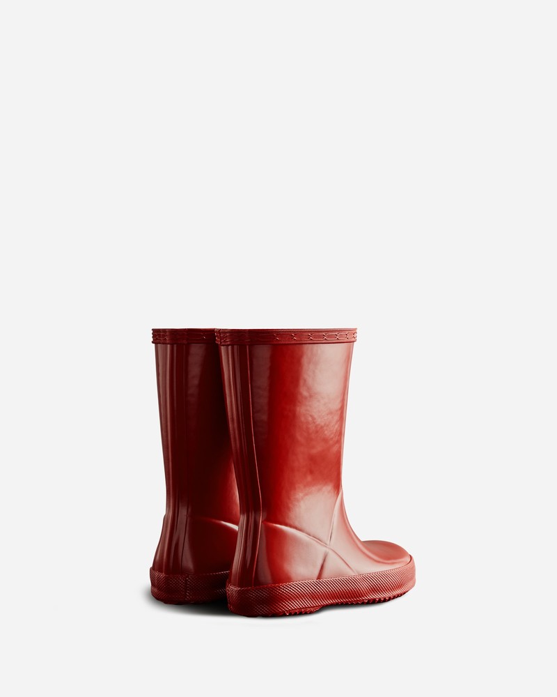 Hunter Original Gloss Kids' Wellington Boots Red | 379663245