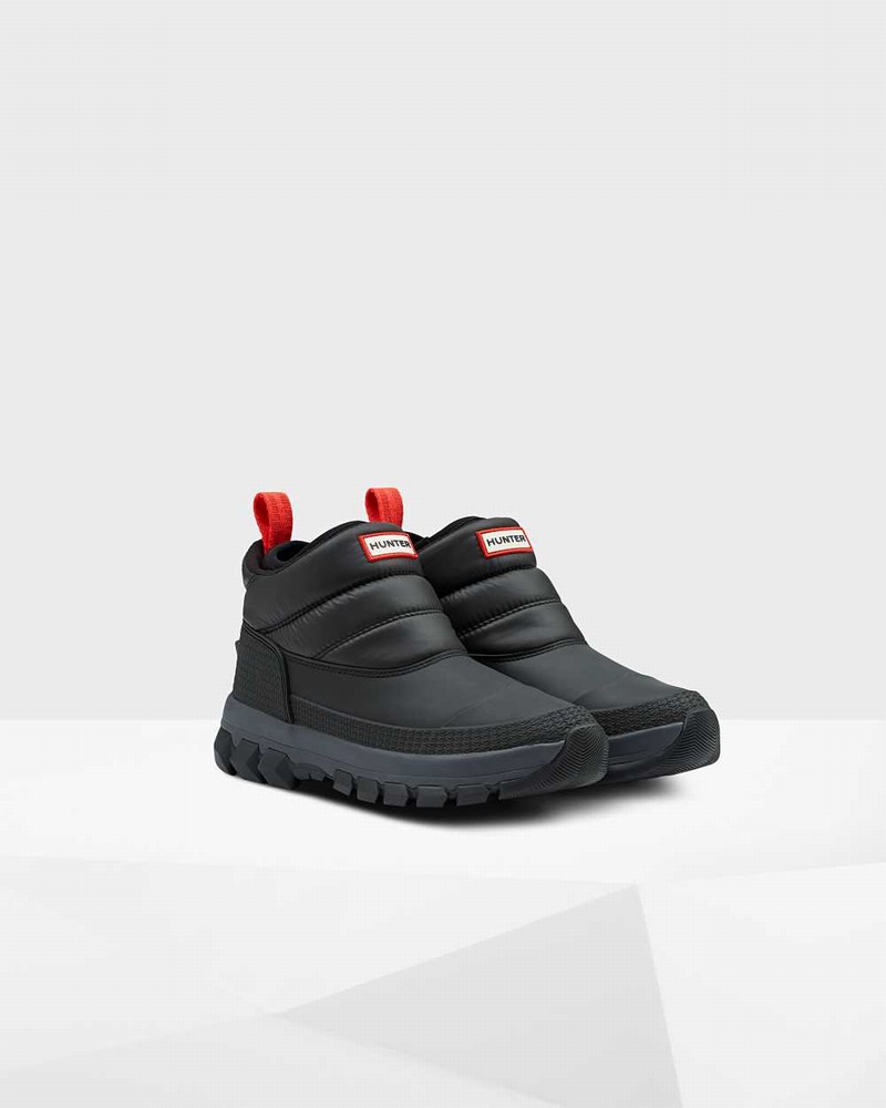Hunter Original Insulated Ankle Women Snow Boots Black | 622728543
