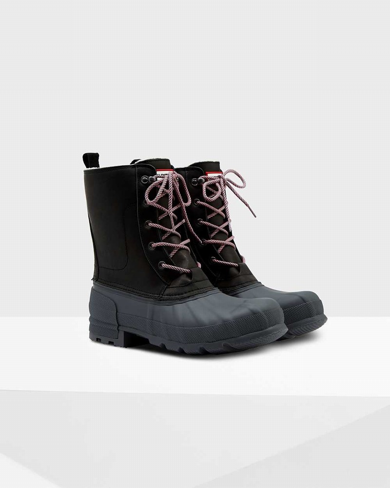 Hunter Original Insulated Pac Men Winter Boots Black | 630199553