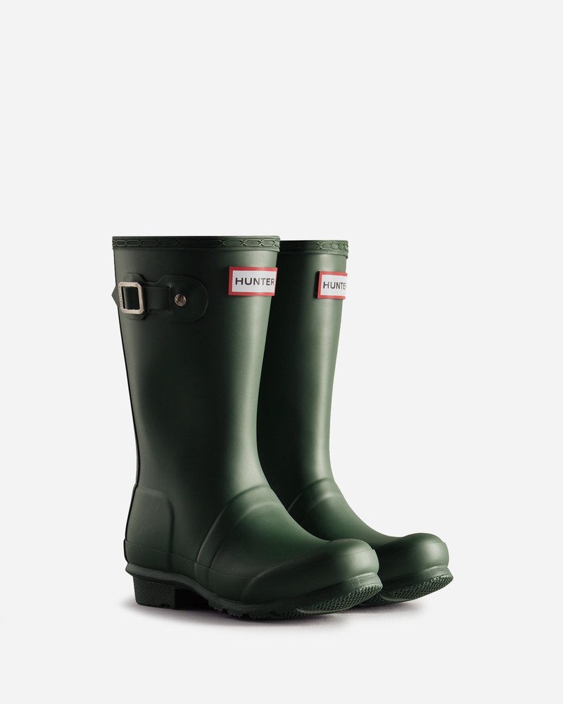 Hunter Original Kids' Wellington Boots Olive | 362789942