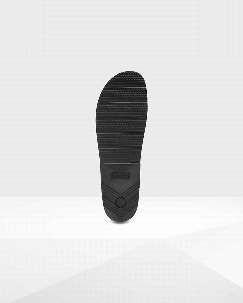 Hunter Original Lightweight Moulded Men Slides Black | 880984194