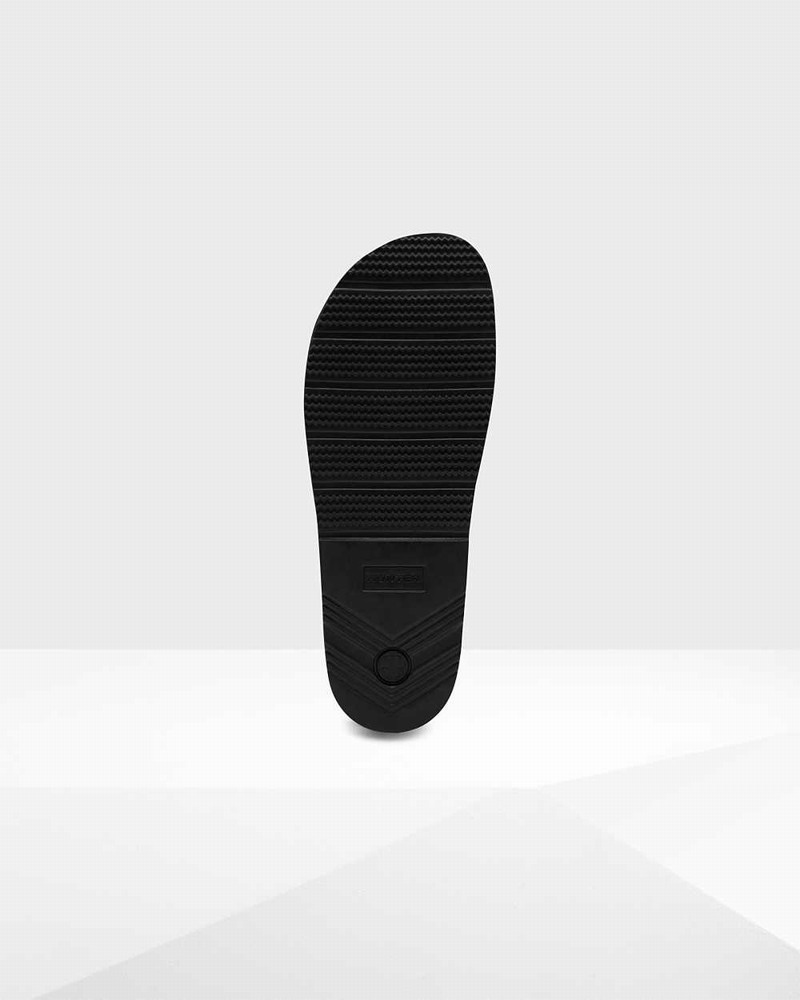 Hunter Original Lightweight Moulded Women Slides Black | 632602942