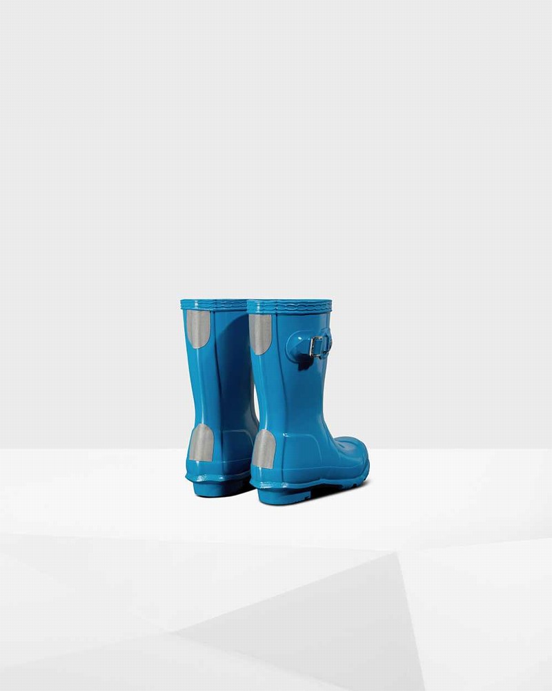 Hunter Original Little Kids' Rain Boots Blue | 919455992