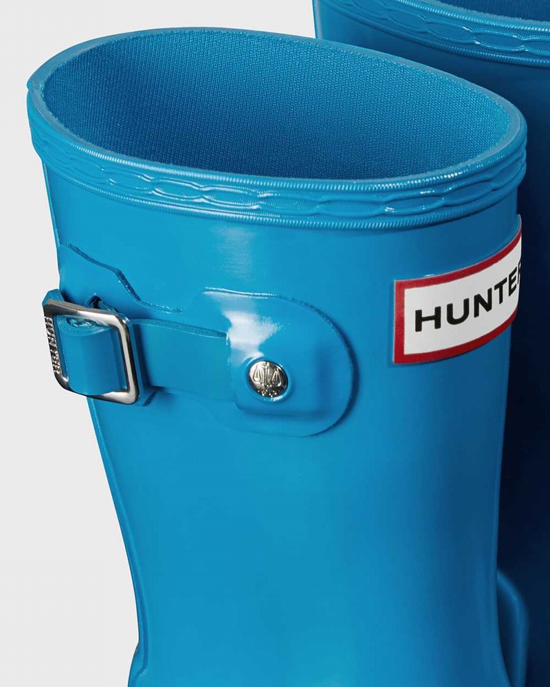 Hunter Original Little Kids' Rain Boots Blue | 919455992