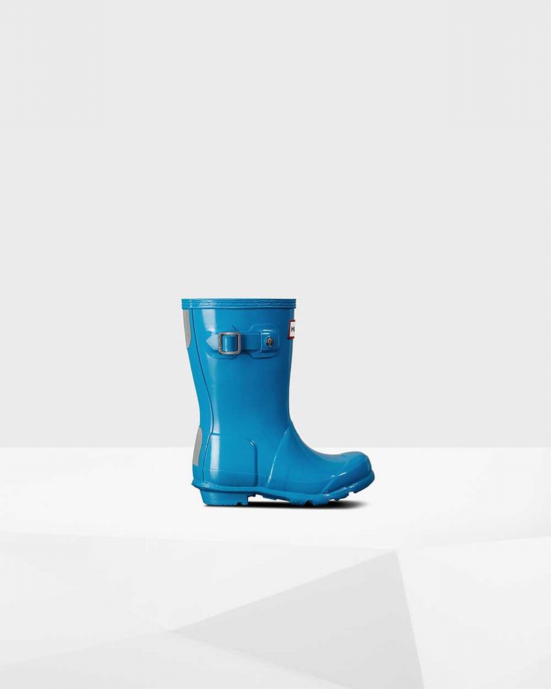 Hunter Original Little Kids\' Rain Boots Blue | 919455992