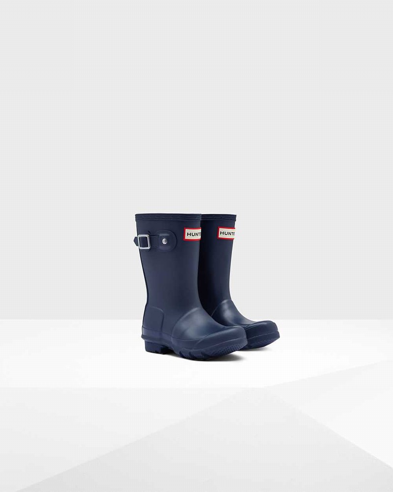 Hunter Original Little Kids' Rain Boots Navy | 29630757