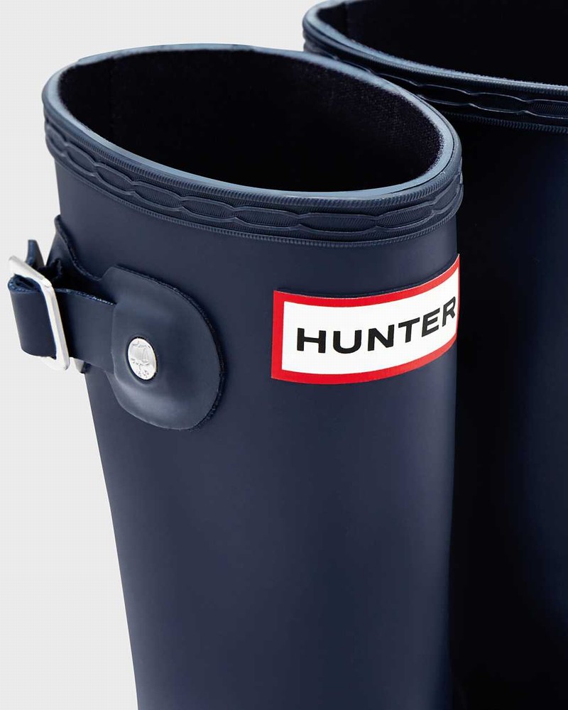 Hunter Original Little Kids' Rain Boots Navy | 29630757
