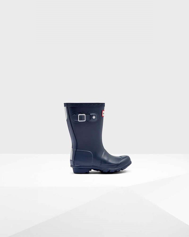 Hunter Original Little Kids\' Rain Boots Navy | 29630757