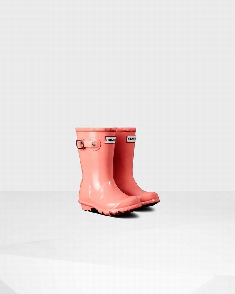 Hunter Original Little Kids' Rain Boots Pink | 100953882