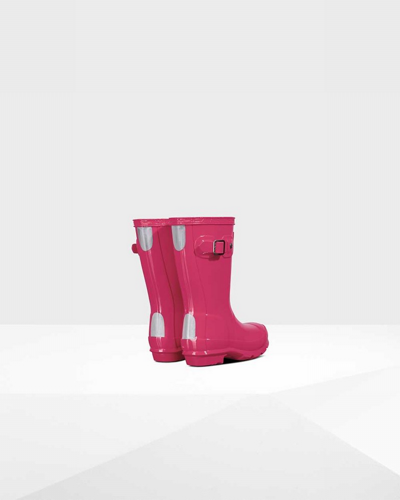Hunter Original Little Kids' Rain Boots Pink | 913264657