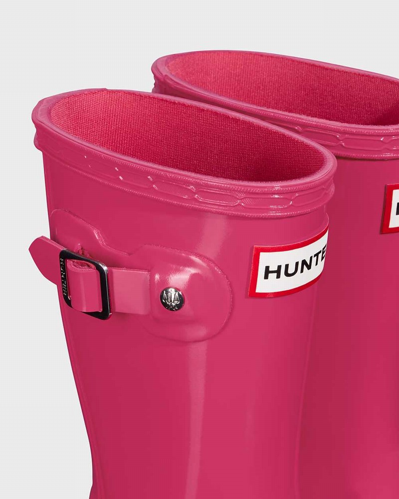 Hunter Original Little Kids' Rain Boots Pink | 913264657