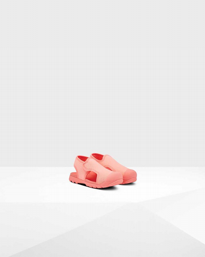 Hunter Original Little Outdoor Walking Kids' Sandals Pink | 503138346