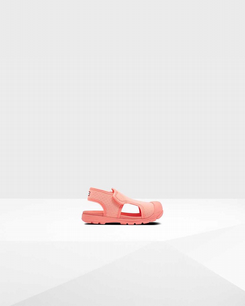 Hunter Original Little Outdoor Walking Kids\' Sandals Pink | 503138346