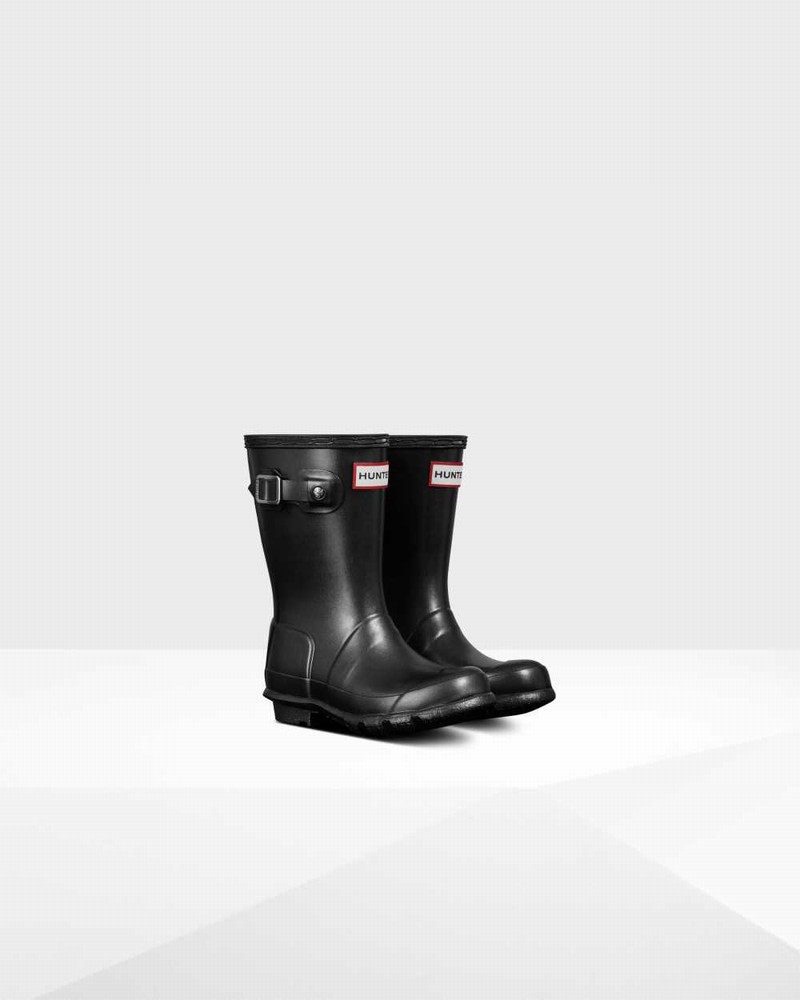 Hunter Original Little Pearlized Kids' Rain Boots Black | 489697120