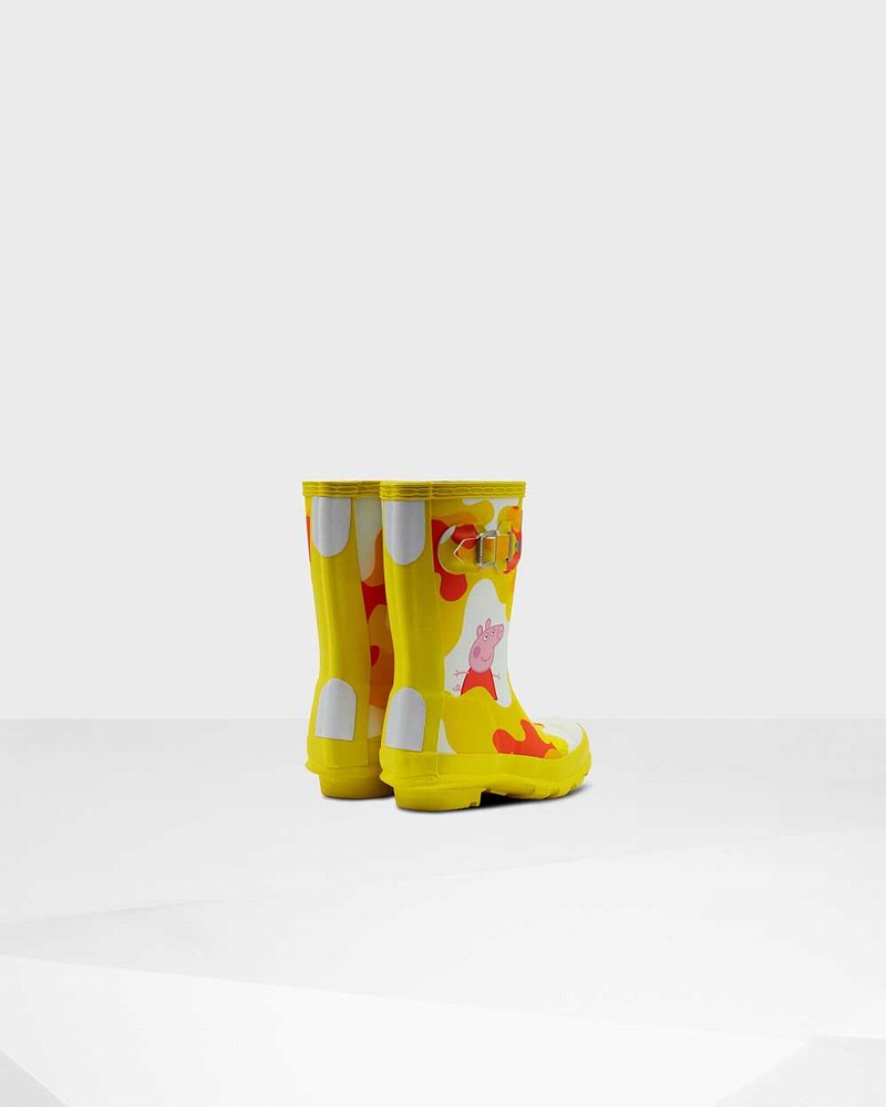 Hunter Original Little Peppa Pig Kids' Wellington Boots Yellow | 223833359