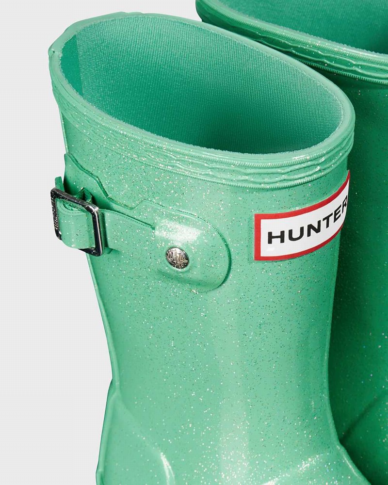Hunter Original Little Starcloud Kids' Rain Boots Green | 969722184