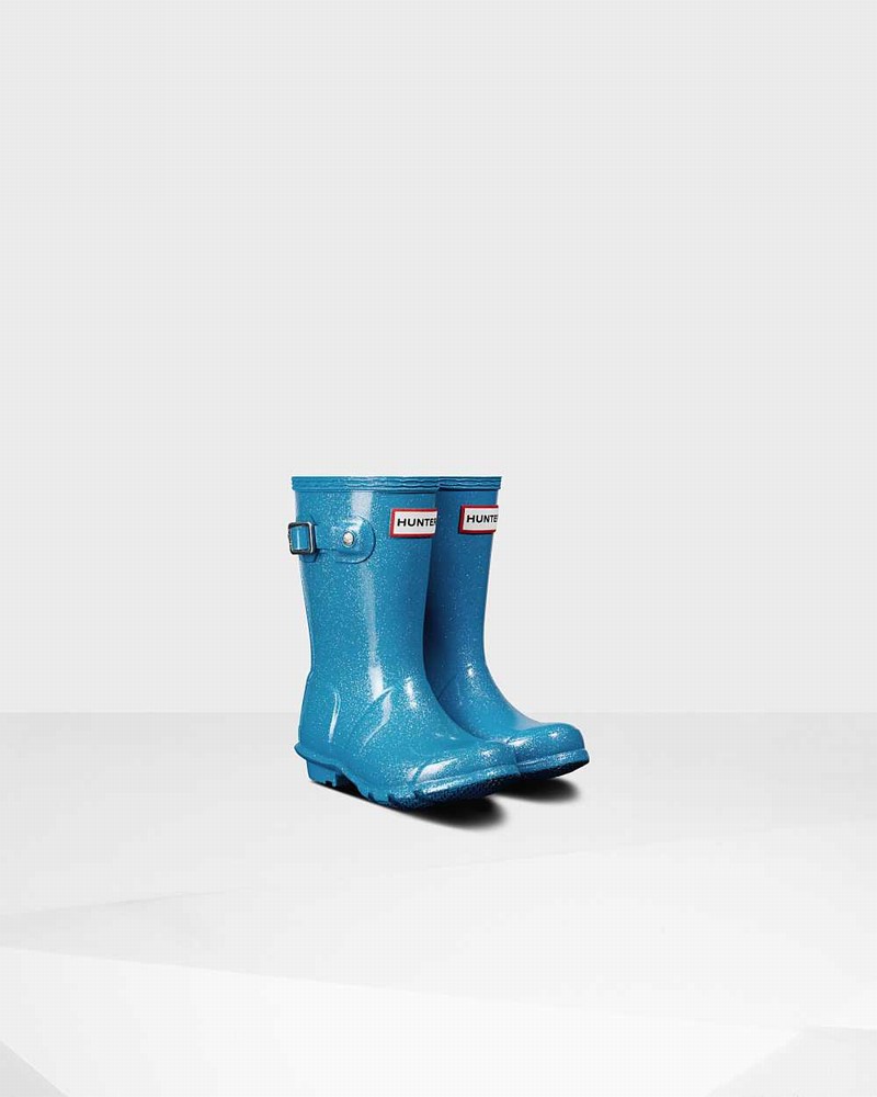 Hunter Original Little Starcloud Kids' Rain Boots Blue | 613049562