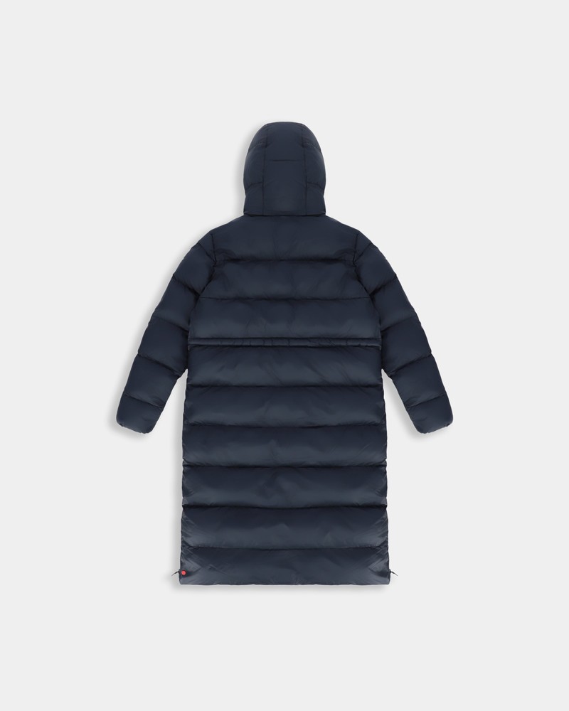 Hunter Original Long Puffer Women Coats Navy | 242724697