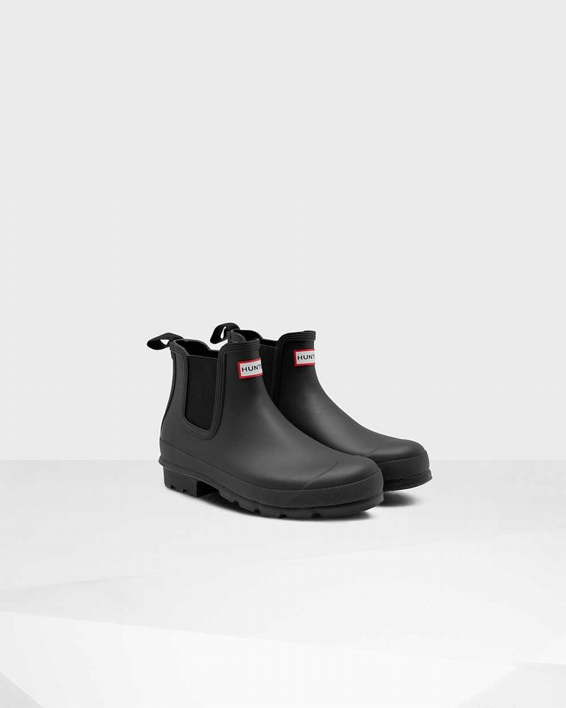 Hunter Original Men Chelsea Boots Black | 746291306