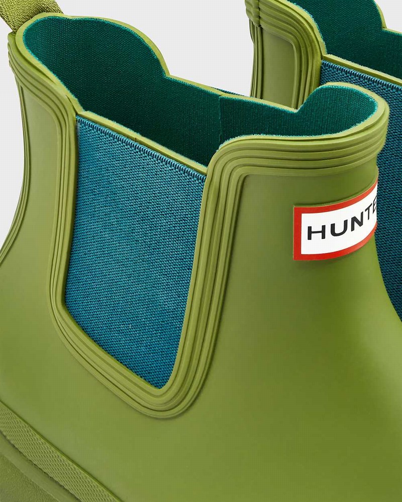 Hunter Original Men Chelsea Boots Green | 703692076