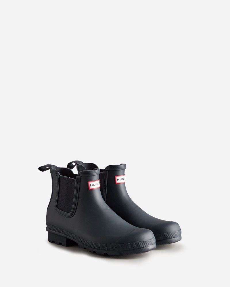 Hunter Original Men Chelsea Boots Navy | 370367905