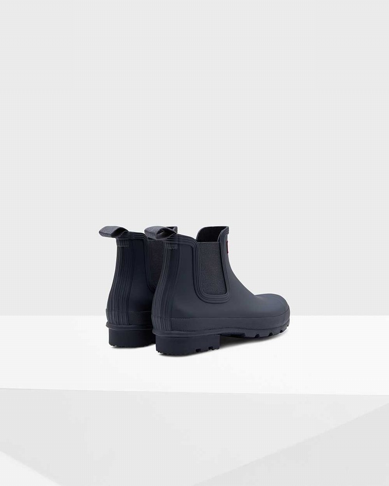Hunter Original Men Chelsea Boots Navy | 640166573