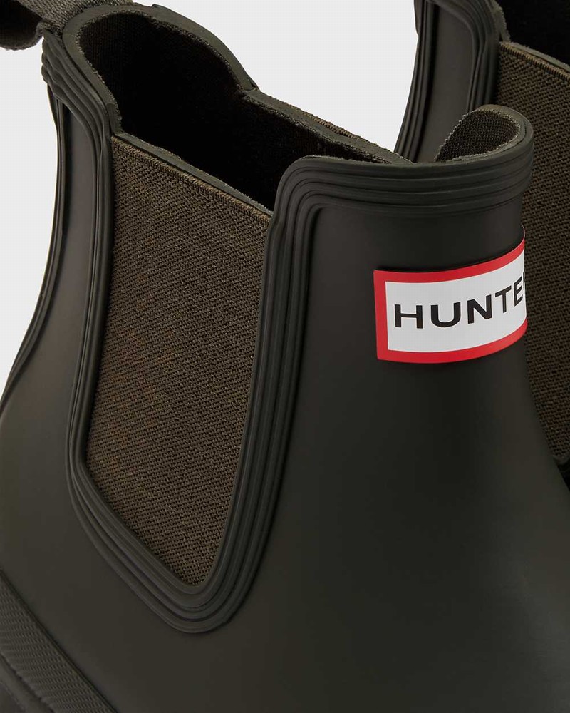 Hunter Original Men Chelsea Boots Olive | 366134037