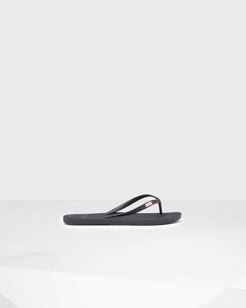 Hunter Original Men Flip Flops Black | 450438180